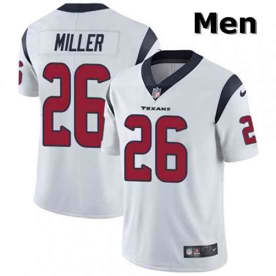 Men Nike Houston Texans 26 Lamar Miller Limited White Vapor Untouchable NFL Jersey